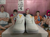 Nike Basketball Sneakers White Purple Yellow