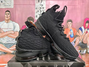 Nike Black and Gold Basketball Sneakers