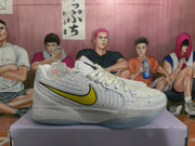 Nike White and Yellow Speckled Sneakers