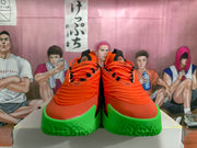Orange and Green Basketball Sneakers