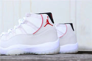 Jordan Air Jordan 11 Platinum Tint White Red Sneakers