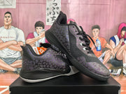 Black and Purple Pattern Basketball Sneakers
