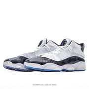 Jordan 6 Rings White Black Purple Sneakers 2411WWYLOG