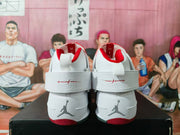 Jordan White Red High-Top Basketball Sneakers
