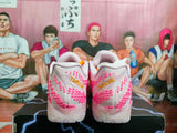 Nike Basketball Sneakers White Pink Orange
