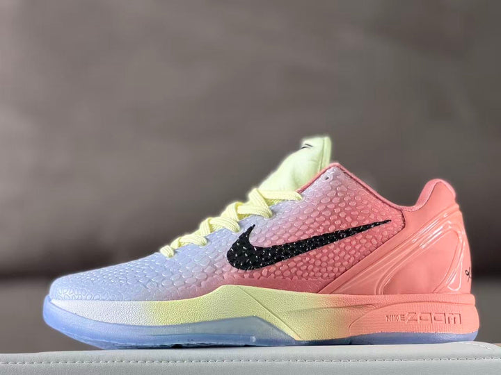 Nike Kobe 6 Brunson PE Basketball Sneakers Pink Blue