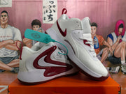 Nike Basketball Sneakers White and Burgundy