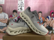 On CloudTec Phase Sneakers in Sandstone and Gray