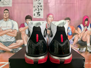 Nike High-Top Basketball Sneakers White Black Red