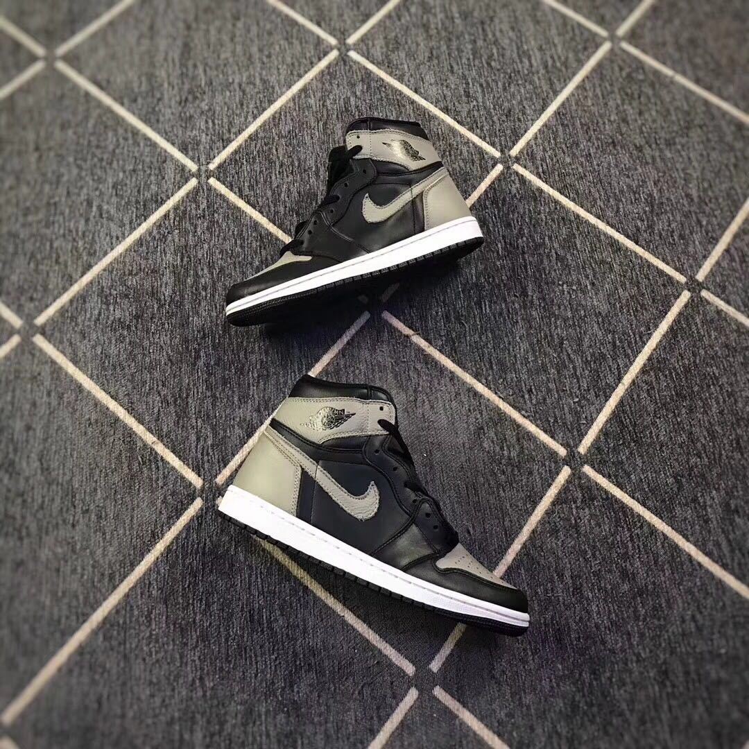 Air Jordan 1 Shadow High-Top Sneakers Black Grey