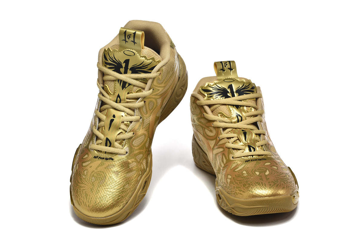 Puma 878-10 Basketball Sneakers Gold