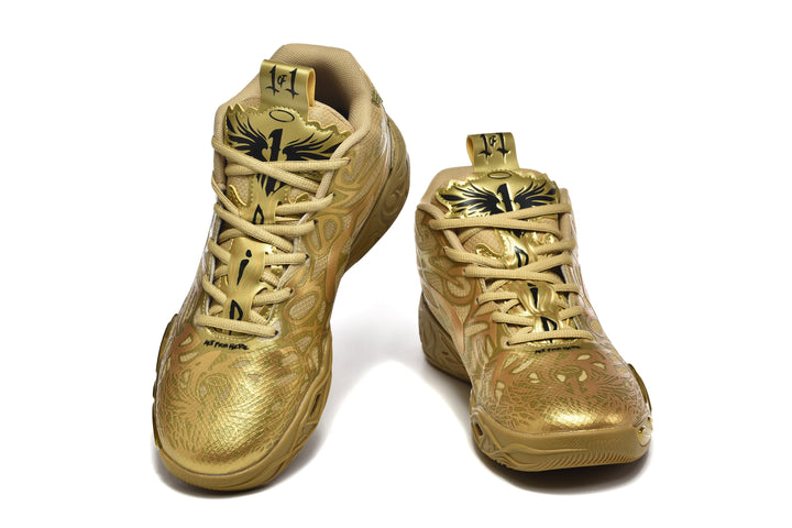 Puma 878-10 Basketball Sneakers Gold
