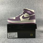 Jordan Air 1 Mid Purple White Pink Sneakers 555112-500