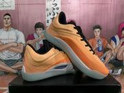 Jordan Orange and Black Basketball Sneakers