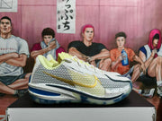 Nike GT Basketball Sneakers White Lime Gold Blue