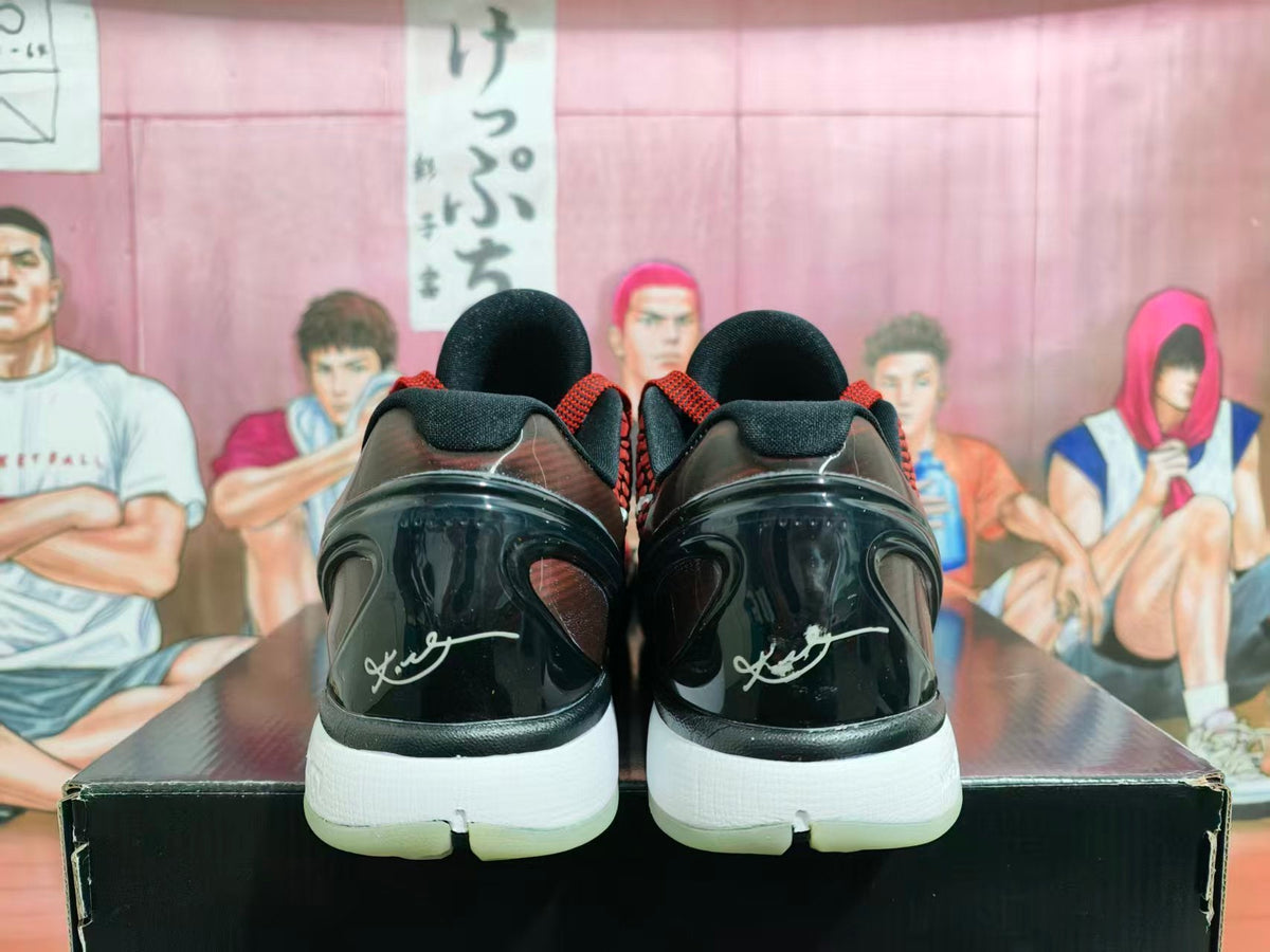 Nike Zoom Black and Red Basketball Sneakers
