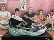 Puma Black Blue Basketball Sneakers