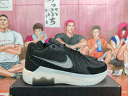 Nike Black Sneakers with Gray Swoosh and Translucent Sole