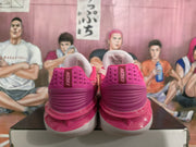 Nike Basketball Sneakers Pink and White Breast Cancer Style
