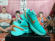 Nike Zoom Basketball Sneakers Turquoise Gold