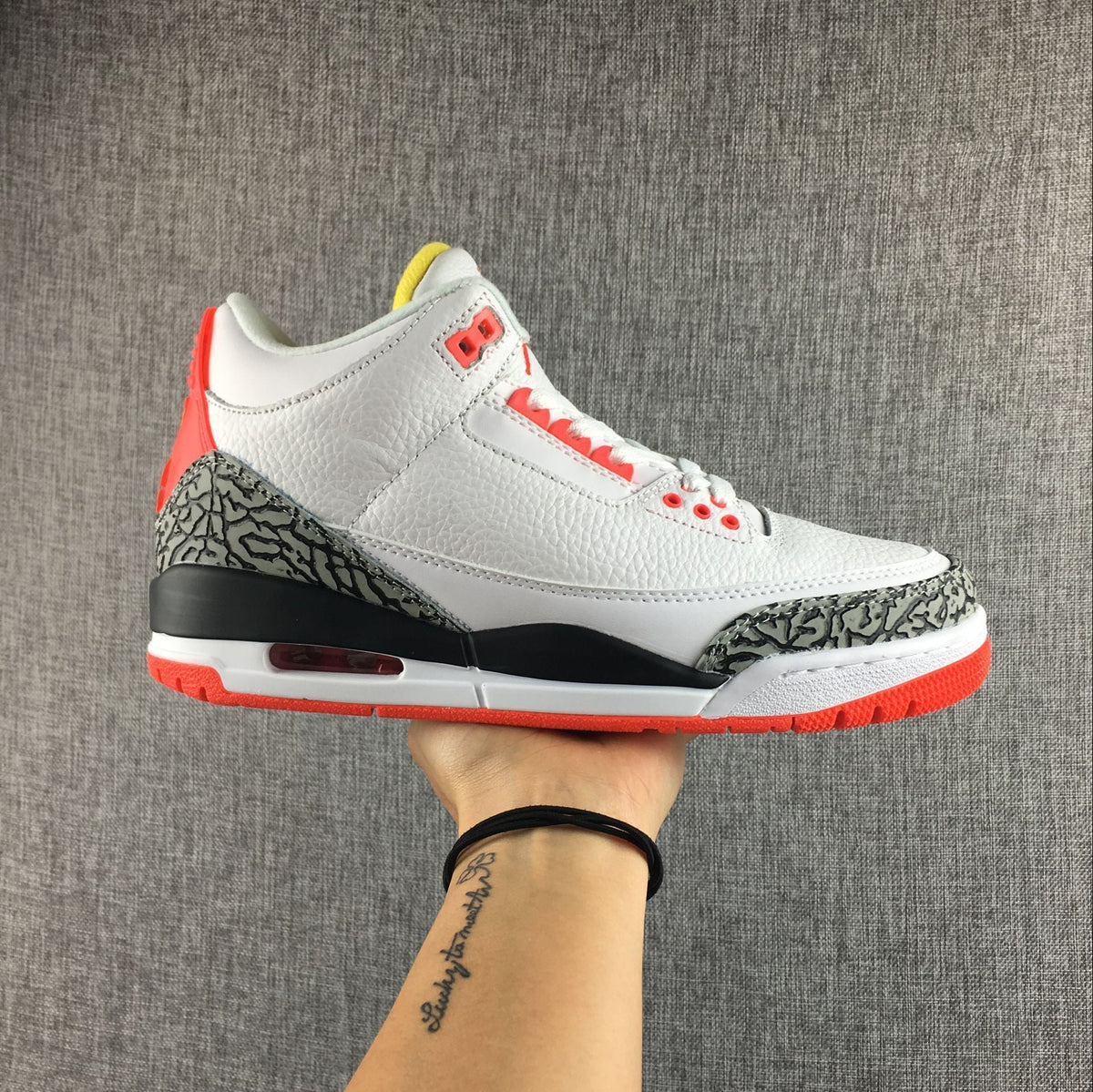 Jordan 3 White Red Yellow Black Sneakers