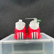 Red and White Layered Sole Sneakers