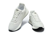 Hermès White Low-Top Lace-Up Sneakers