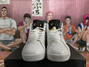 Jordan 6 Retro White and Yellow High-Top Sneakers