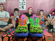 PUMA Basketball Sneakers in Purple, Green and Orange