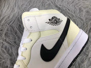 Jordan Air 1 Mid Sneakers Cream White Black