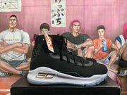 Under Armour Curry 4 High-Top Basketball Shoes, Black/White