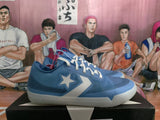 Blue Basketball Sneakers with Star Chevron Detail