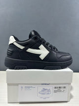 Off-White Out Of Office Sneakers Black White OMAI89C99LEA0191001
