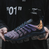 Nike Air VaporMax Plus Sneakers in Gray, Navy and Orange