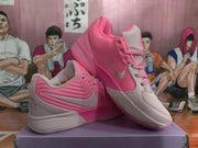 Jordan Pink Two-Tone Basketball Sneakers