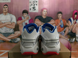 Nike Big Eyes Basketball Sneakers White Blue Red