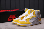 Jordan 1 High Off-White Sneakers White Yellow Grey