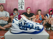 Nike Blue and White Basketball Shoes