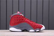 Air Jordan 13 Red Flint Sneakers - Red, Gray and White