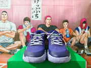 Nike Purple Basketball Shoes with Red and Green Swoosh