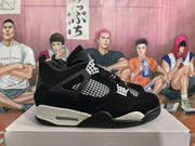 Jordan 4 Black White High-Top Sneakers