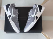 Nike Kobe 9 Low Basketball Shoes, Grey and White