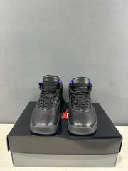 Jordan Air Jordan 10 High Black and Purple Sneakers 130209-051