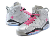 Air Jordan 6 High-Top Sneakers Silver Pink 543390-009