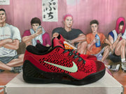 Nike Basketball Sneakers Red Black Low-Top