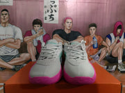 Nike 001 Basketball Sneakers White Blue Pink