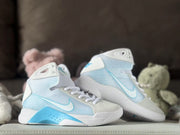 Nike HD2008 Kids High-Top Sneakers in White and Blue