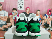 Nike Zoom Basketball Sneakers Dark Green Horse Print