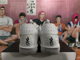 Nike White and Red Basketball Sneakers