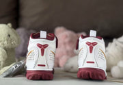 Nike Kobe 2 Kids' High-Top Sneakers White Red Gold